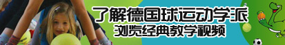 来草我网站了解德国球运动学派，浏览经典教学视频。